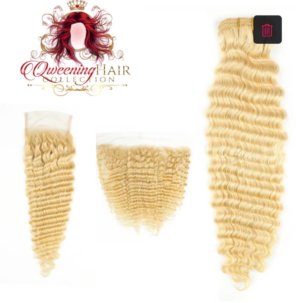 Qweening 613 Blonde Deep Wave Bundle Deals